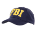 Baseball cap FBI gele tekst