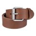 Leren riem met stalen gesp bruin Leren riem met stalen gesp bruin