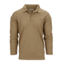 101-INC Tactical polo coyote Quick dry lange mouw