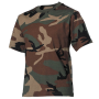 Kinder camo T shirt woodland