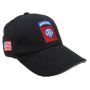 FOSTEX BASEBALL CAP 82ND AIRBORNE ZWART