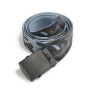 Tropenkoppel sky blue met zwarte gesp