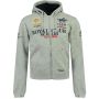 Geographical Norway hoodie Gantub licht grijs