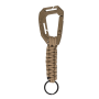 Mil-Tec karabijnhaak met paracord coyote