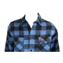 Houthakkers overhemd Longhorn zwart-blauw