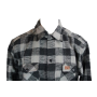 Longhorn Houthakkers overhemd zwart-grijs