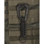 Mil-Tec karabijnhaak met paracord zwart