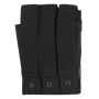 101-INC molle pouch side arm 3 magazijnen met sluiting #D zwart