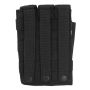 101-INC molle pouch side arm 3 magazijnen met sluiting #D zwart