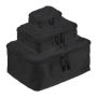 Mil-Tec 3 delig gaas opberg tassen zwart (packing cubes)