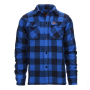Houthakkers overhemd Longhorn zwart-blauw