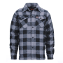 Longhorn Houthakkers overhemd zwart-grijs