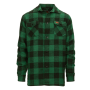 Houthakkers overhemd Longhorn zwart-groen