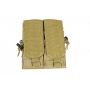 101-INC munitie tas Airsoft dubbel magazijn khaki