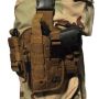 101-INC heupholster met molle systeem linkerbeen khaki