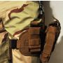 101-INC heupholster met molle systeem linkerbeen khaki