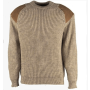 Swaledale wollen trui creme