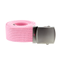 Tropenkoppel breed roze met stalen gesp