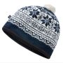 Brandit gebreide muts blauw/wit