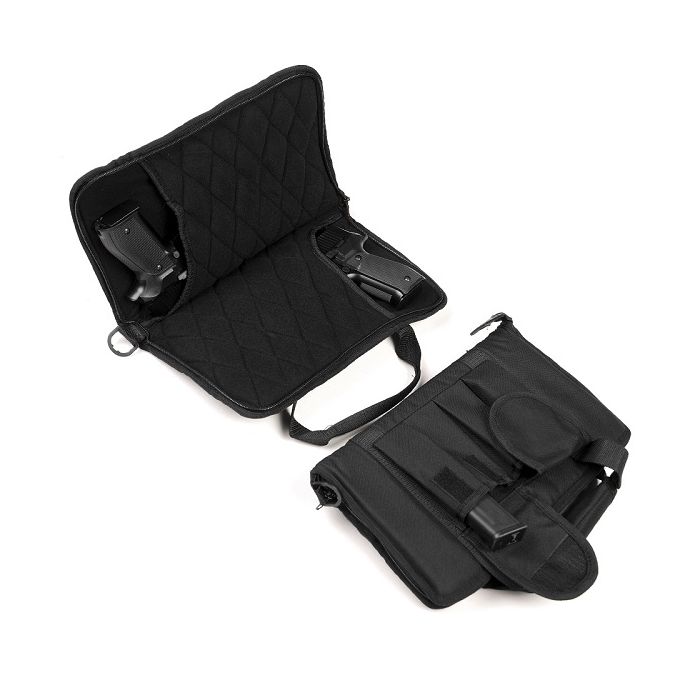 101-INC dubbele pistool tas zwart