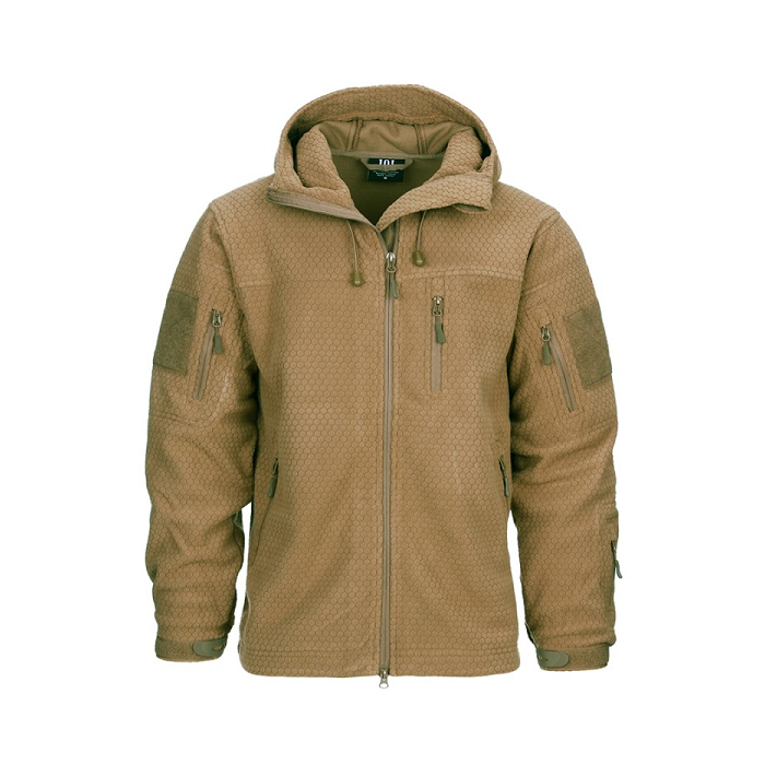 101-INC fleece vest Hexagon coyote
