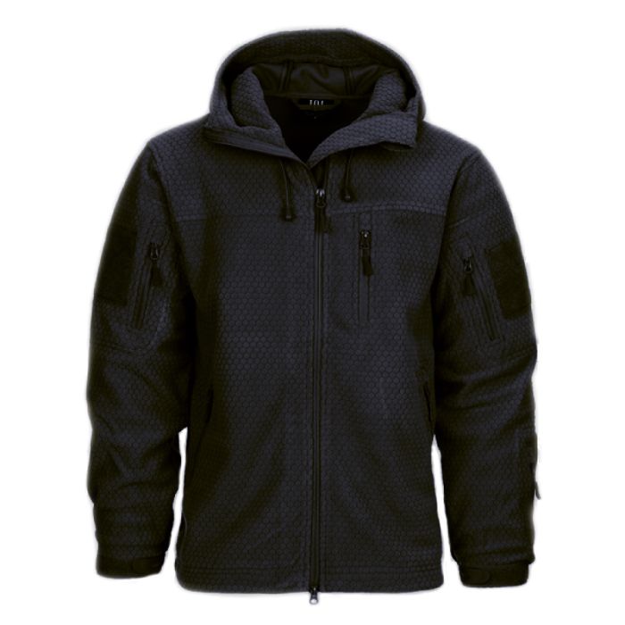 101-INC fleece vest Hexagon zwart