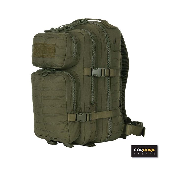 101-INC Assault rugtas cordura lasercut 28L groen
