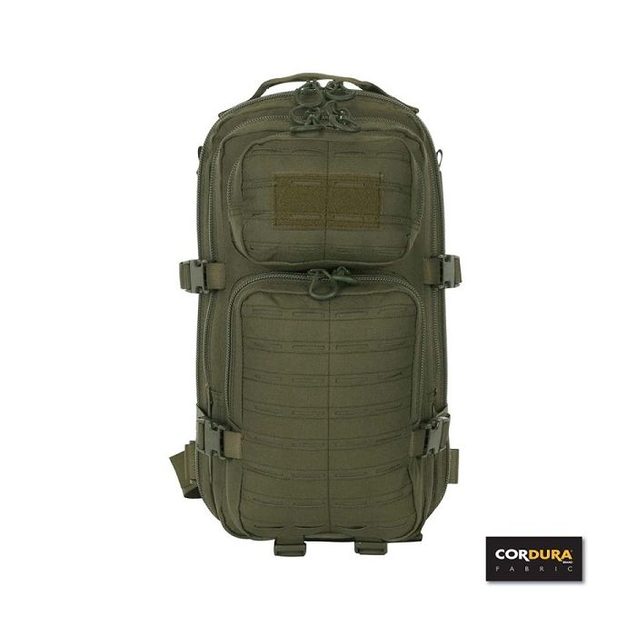 101-INC Assault rugtas cordura lasercut 28L groen