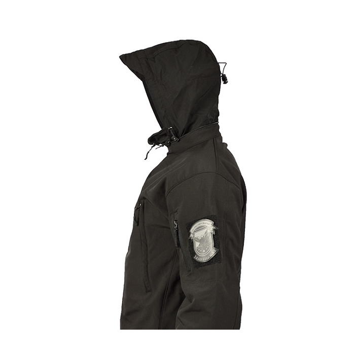 101-INC Softshell jack zwart