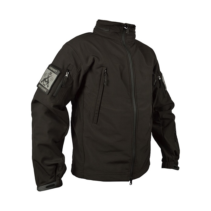 101-INC Softshell jack zwart