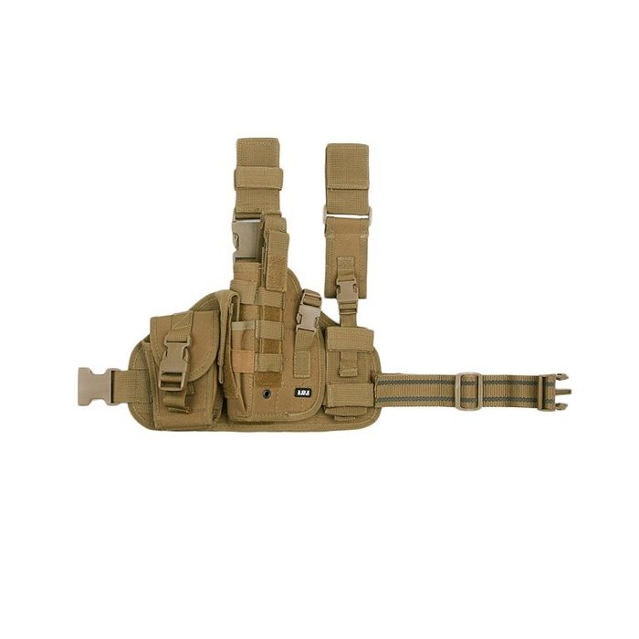 101-INC heupholster met molle systeem linkerbeen khaki