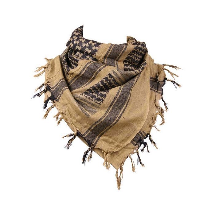 101-INC PLO sjaal zand/zwart