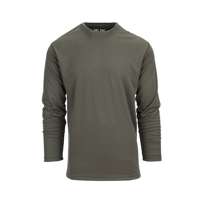 101-INC tactical shirt quick dry lange mouw groen