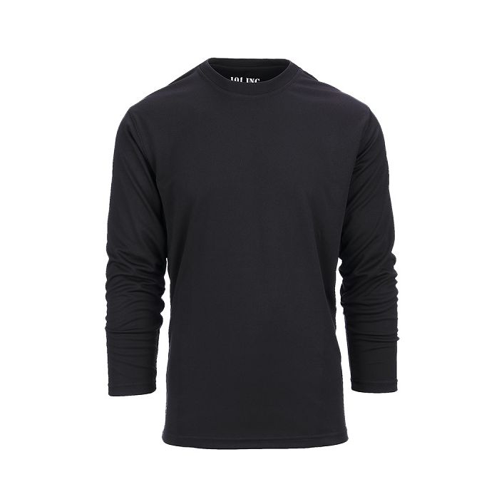 101-INC tactical shirt quick dry lange mouw zwart