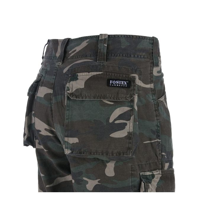Fostex cargo korte broek stonewashed woodland