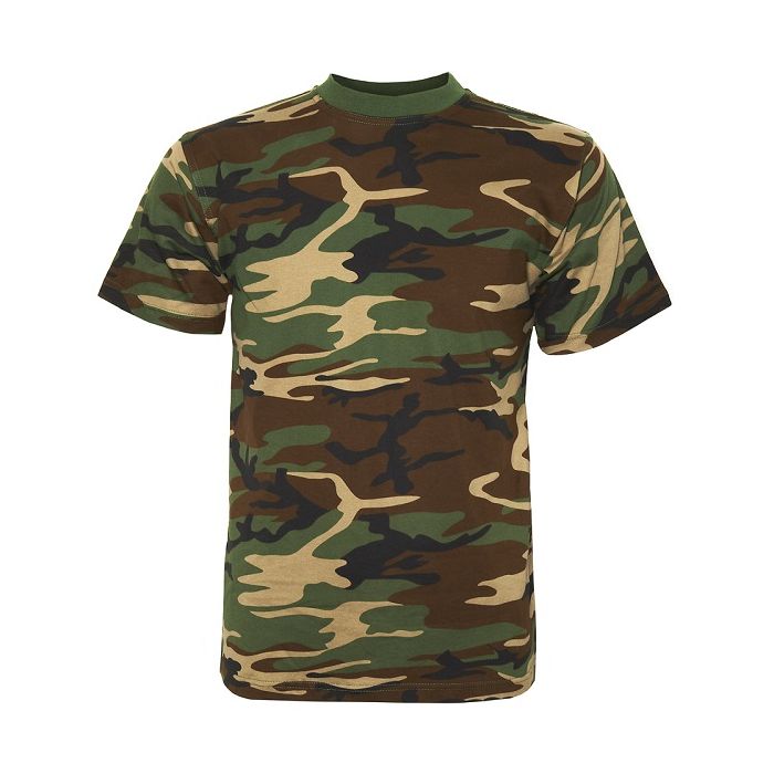 T-shirt Fostee camo woodland