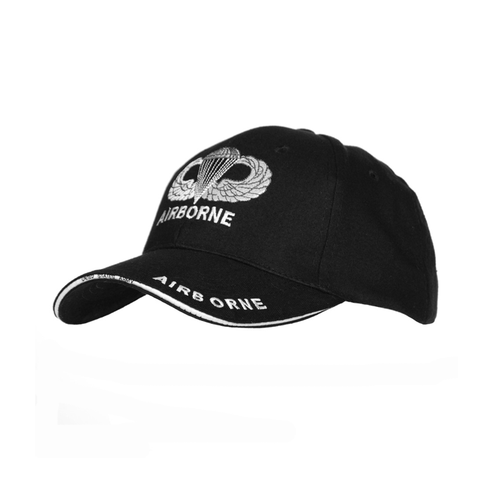 101-INC BASEBALL CAP ARMY AIRBORNE ZWART