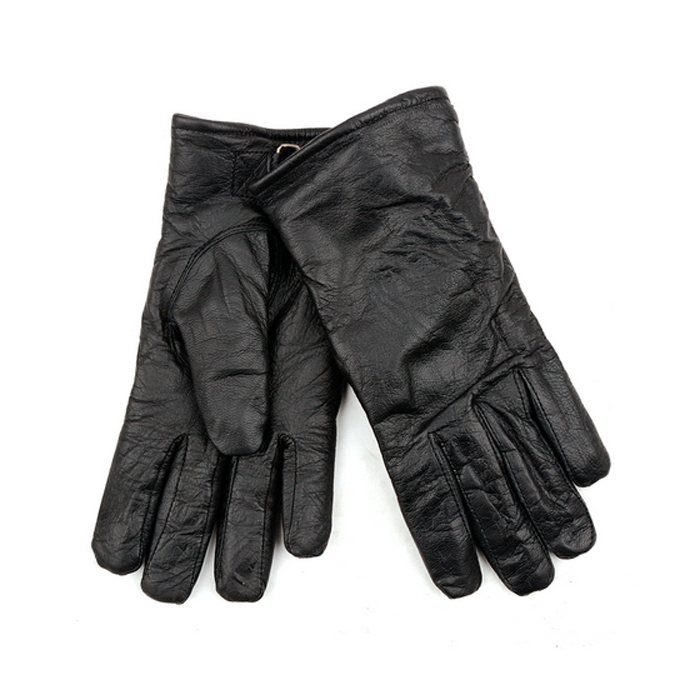 leren handschoenen zwart