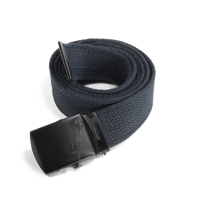 Tropenkoppel blauw met zwarte gesp