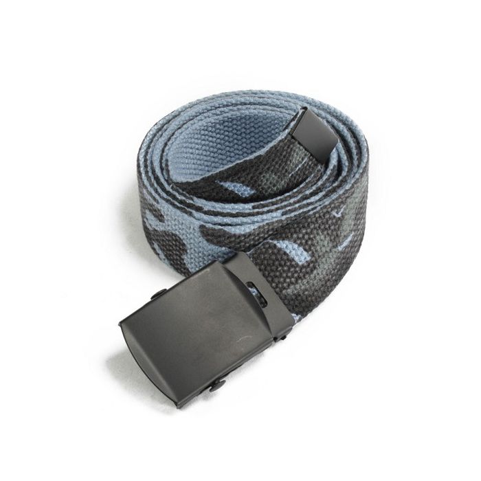 Tropenkoppel sky blue met zwarte gesp