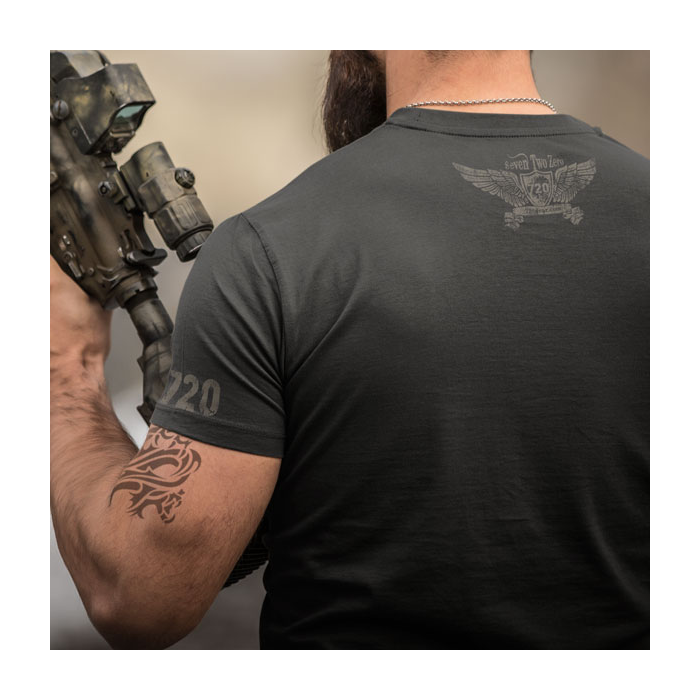 720gear t shirt CQB zwart