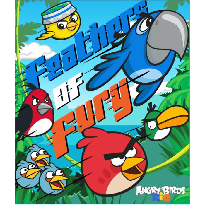 Angry Birds fleecedeken 120x140cm