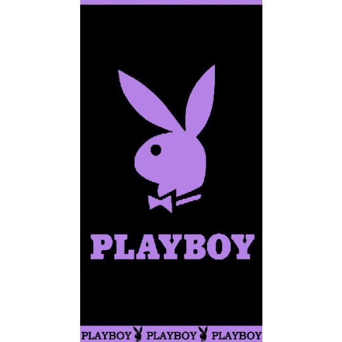Playboy badlaken black-purple