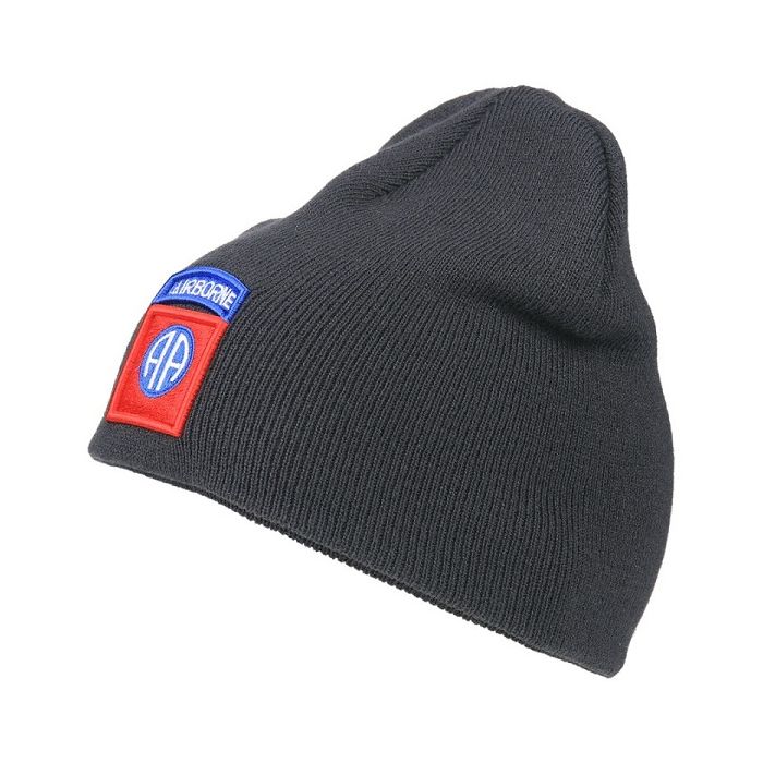 Beanie 82nd Airborne Division antraciet