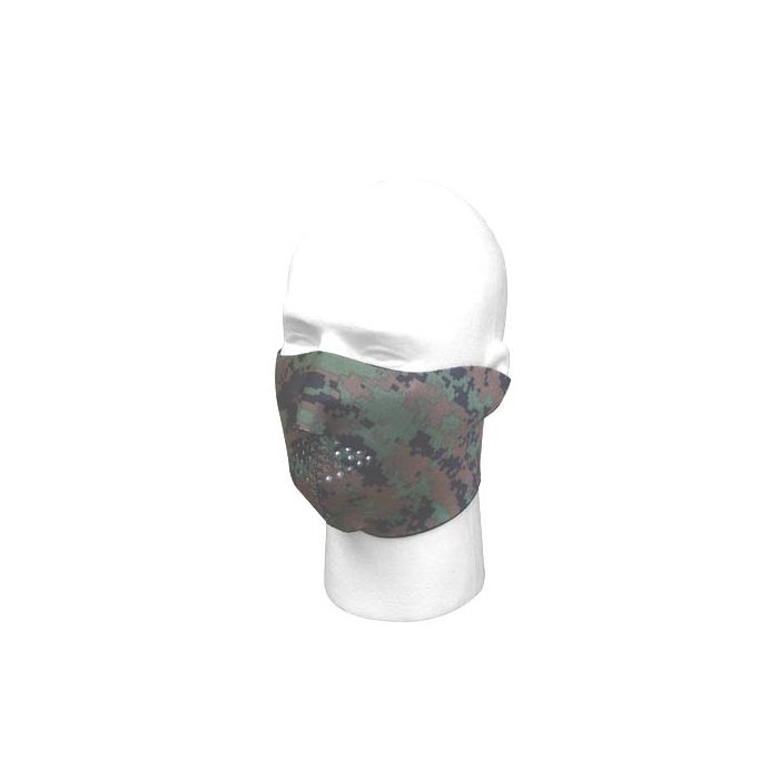Biker mask half face digital camo