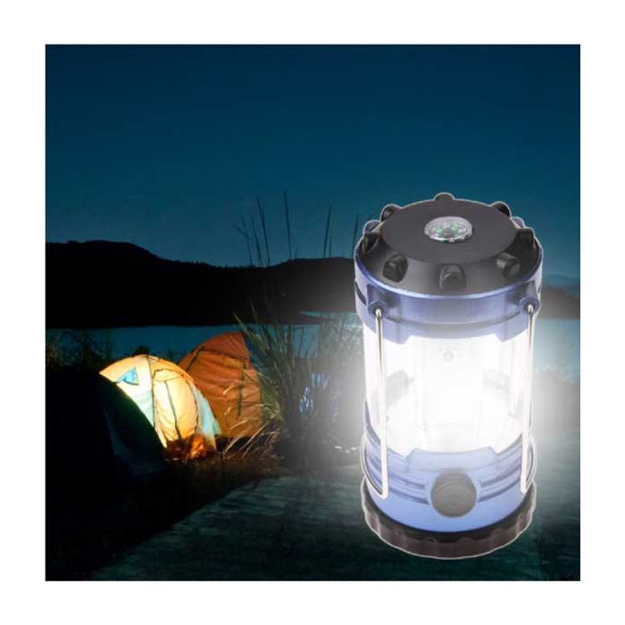 Led campinglamp met kompas