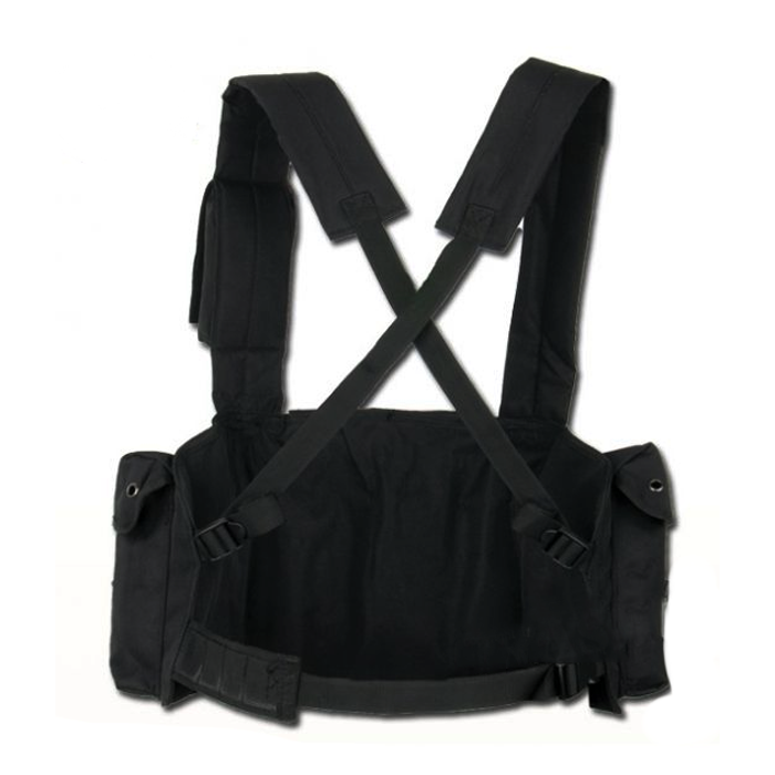 Mil-Tec chest rig 6 pockets zwart