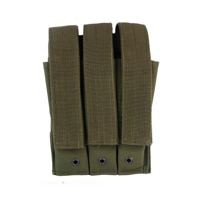 101-INC molle pouch side arm 3 magazijnen met sluiting #D groen