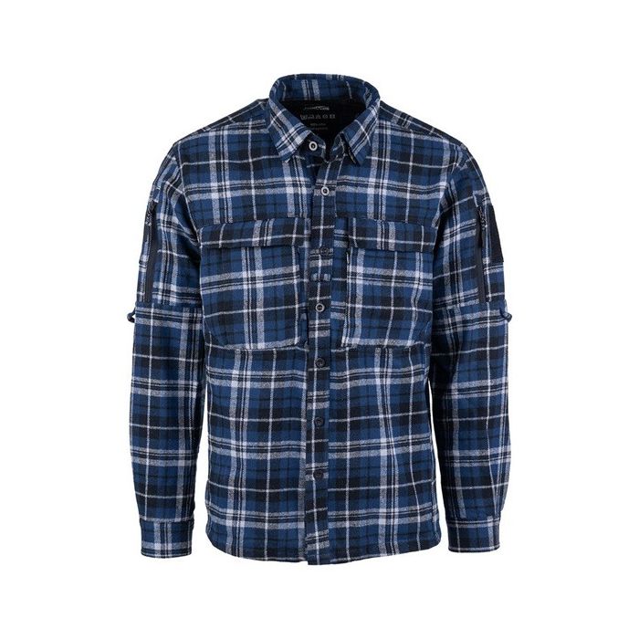 TF-2215 Flanel overhemd blauw