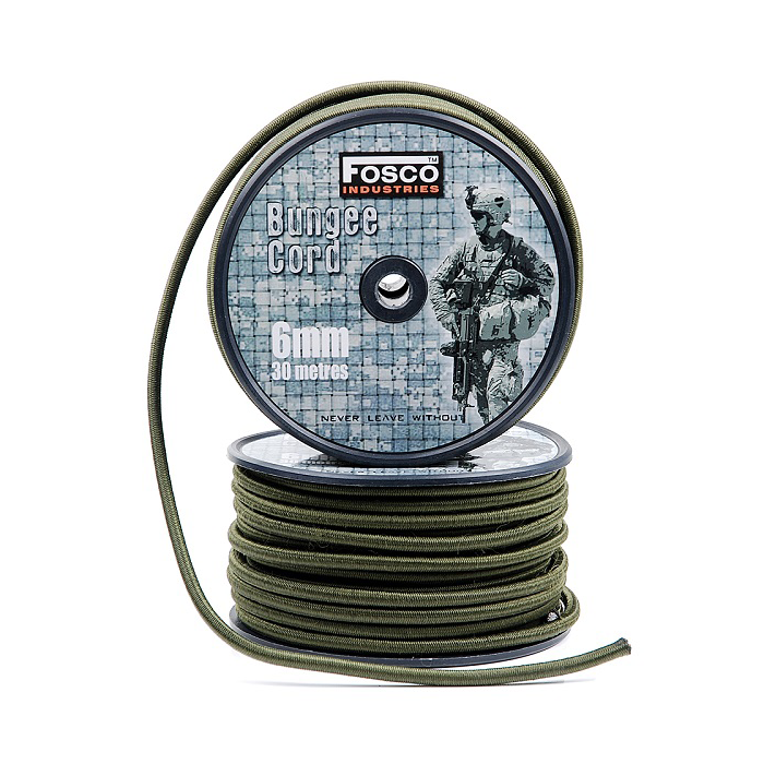 Fosco bungee cord op rol 6 mm 30 meter 